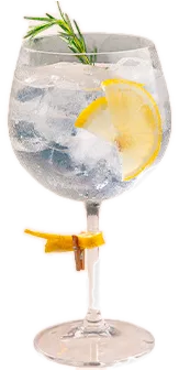 G&T Classic, como servido na casa